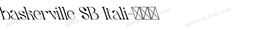 baskerville SB Itali字体转换